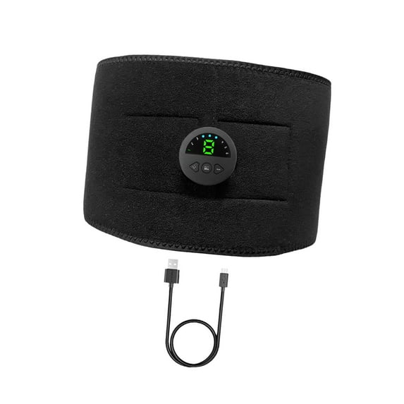 funtasica Ab Stimulator Belt Muscle Abdominal Toner Belt Trainer Adults LED Screen Display 6 Modes Semicircle