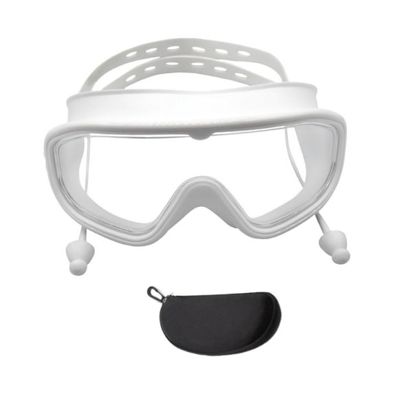 funtasica Adults Swim Goggles Leakproof with Storage Case Comfortable Swimming Goggles white