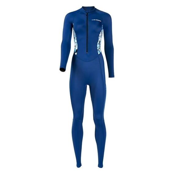 funtasica Adults Women Wetsuit Diving Suit Sun Protection Jumpsuit Front Zip Breathable Wet Suit Swimsuit for Diving Summer XL