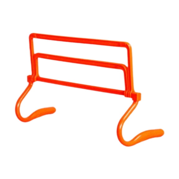 funtasica Agility Hurdle Adjustable Height Speed Training Obstacle Jumping Bar Sturdy Lightweight PP Material Suitable for Football Basketball Tennis Athletics orange