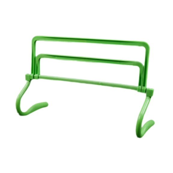 funtasica Agility Hurdle Adjustable Height Speed Training Obstacle Jumping Bar Sturdy Lightweight PP Material Suitable for Football Basketball Tennis Athletics green