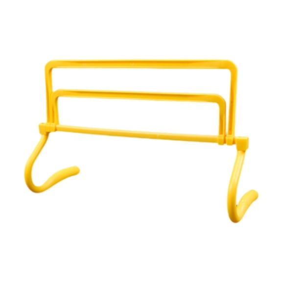 funtasica Agility Hurdle Adjustable Height Speed Training Obstacle Jumping Bar Sturdy Lightweight PP Material Suitable for Football Basketball Tennis Athletics yellow