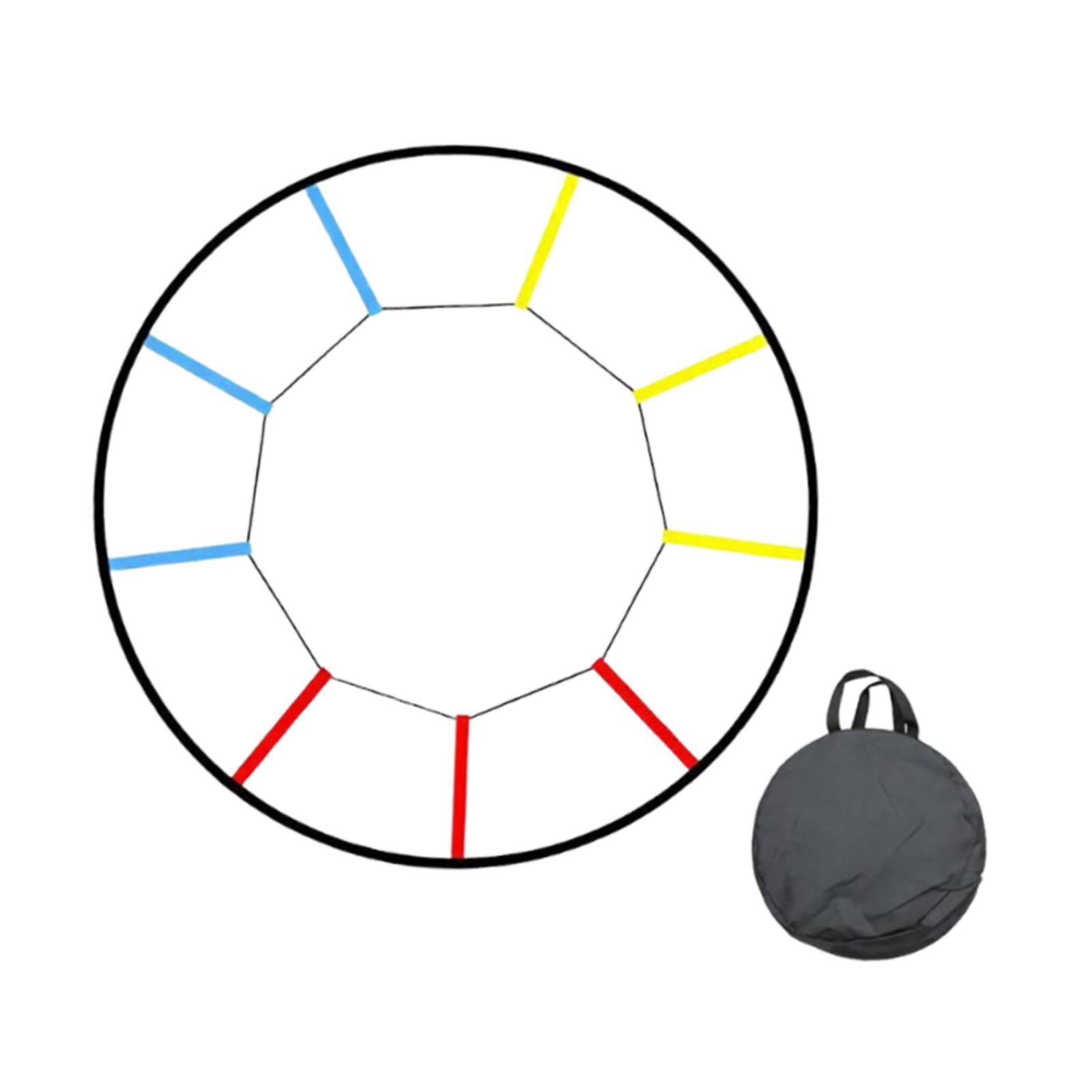 funtasica Agility Ladder Coordination Ladder Fitness Training Equipment Football Speed ​​Ladder Made of High-Quality PP And Nylon for Football Training Basketba 12 grids multicolor