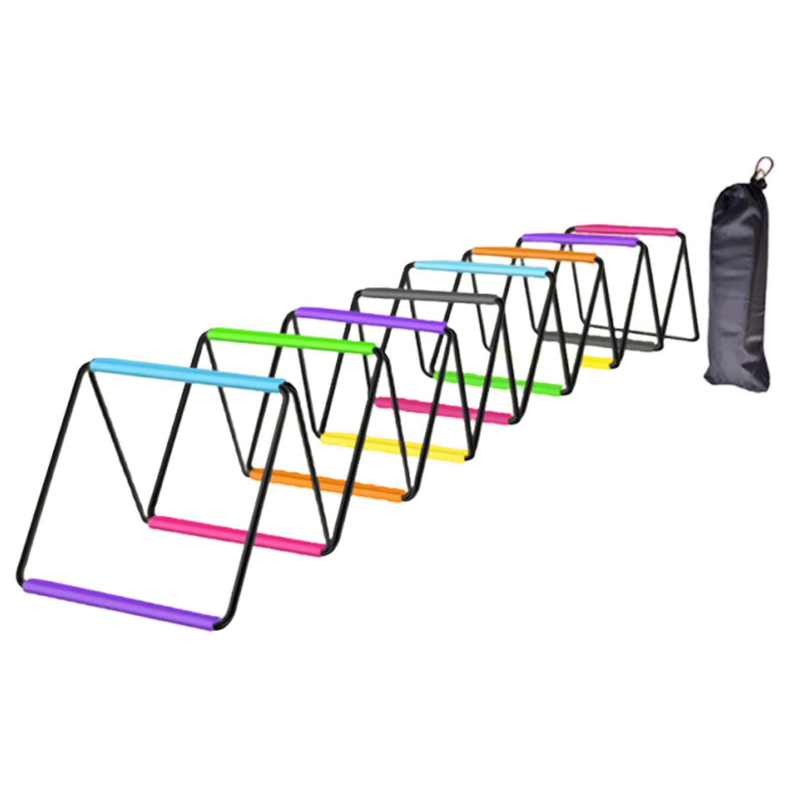 funtasica Agility Ladder Soccer Agility Training Equipment Foldable Workout Speed Ladder Football Footwork Ladder Braided Strap Material Suitable for Team Sport 640cmx40cm