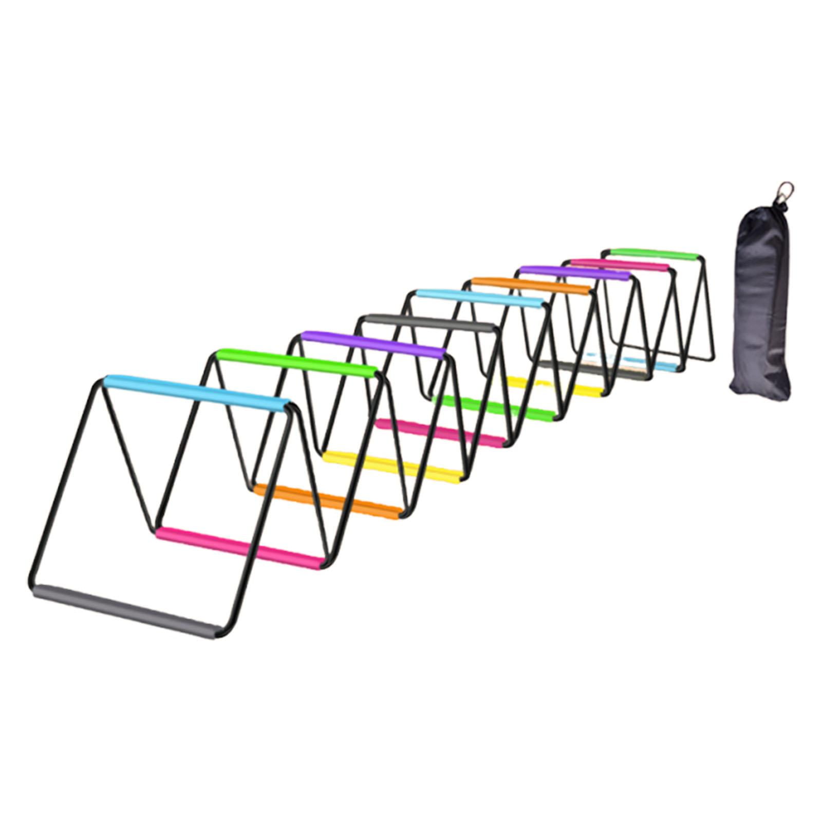 funtasica Agility Ladder Soccer Agility Training Equipment Foldable Workout Speed Ladder Football Footwork Ladder Braided Strap Material Suitable for Team Sport 800cmx40cm