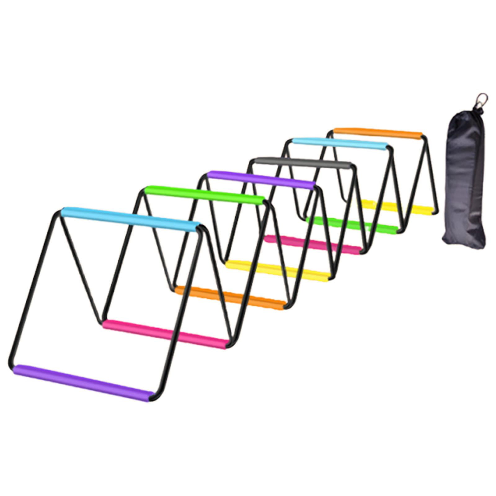 funtasica Agility Ladder Soccer Agility Training Equipment Foldable Workout Speed Ladder Football Footwork Ladder Braided Strap Material Suitable for Team Sport 480cmx40cm