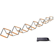 funtasica Agility Ladder Speed Ladder Fitness Feet Training Folding Flexible Workout Portable Outdoor Sports Agility Training Equipment 20 Grids
