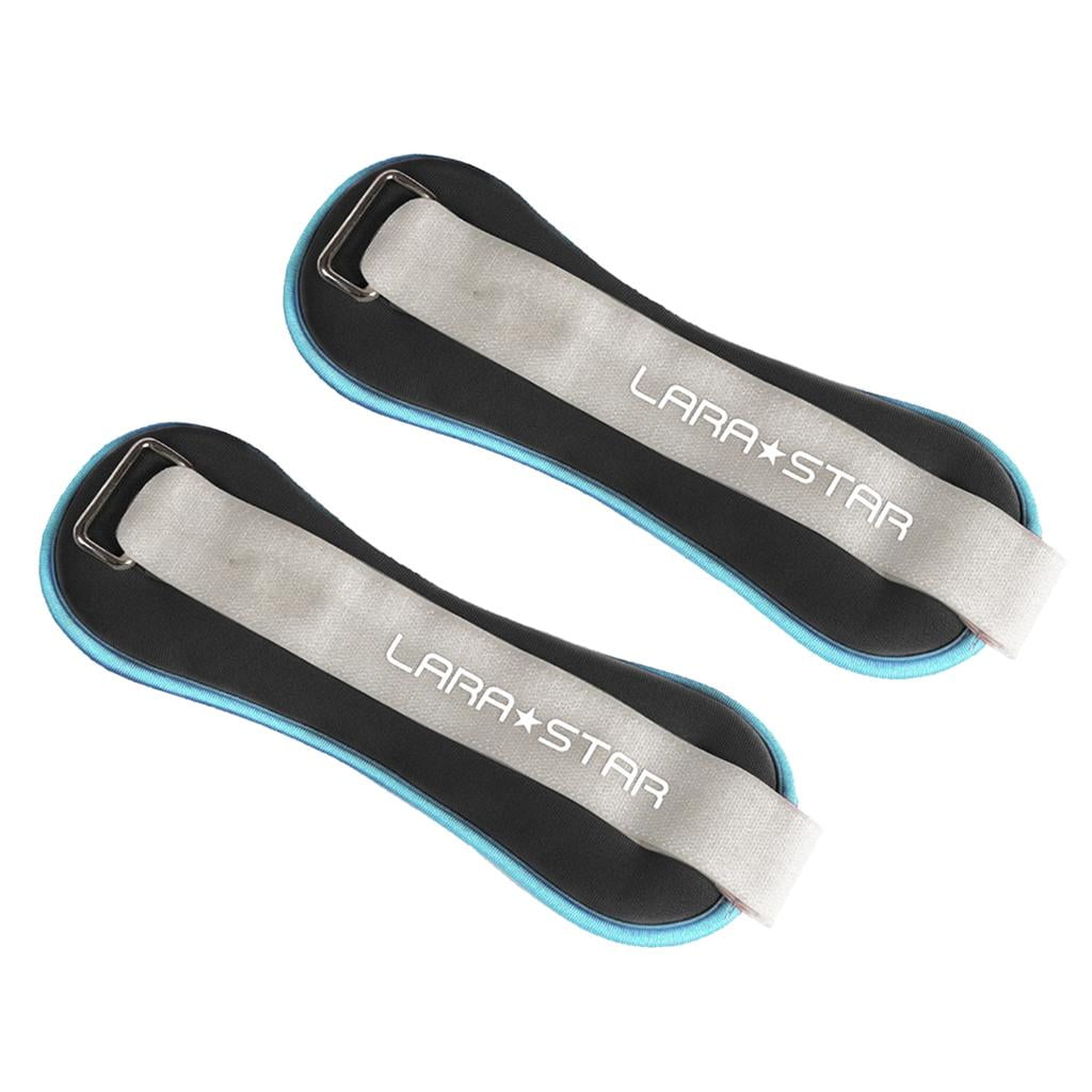 funtasica Ankle Wrist Weights Arm Leg Muscle Building Fitness Exercise for Weight Lifting - Black