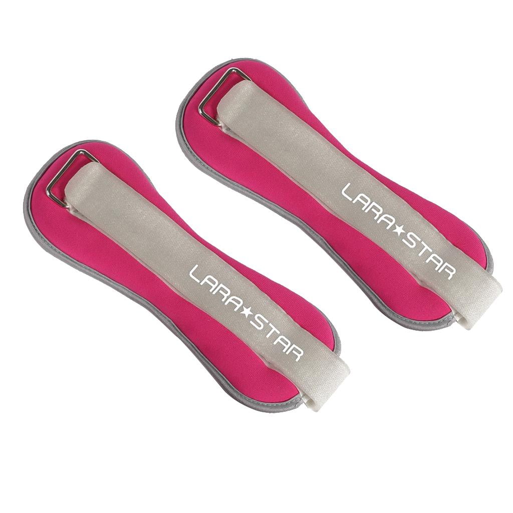 funtasica Ankle Wrist Weights Arm Leg Muscle Building Fitness Exercise for Weight Lifting - Pink