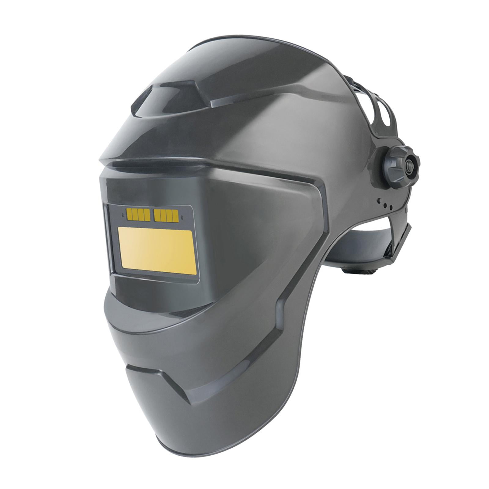 funtasica Auto Darkening Welding Helmet Protector Equipment Breathable Protection Supplies Adjustable Convenient Professional Cover Gold