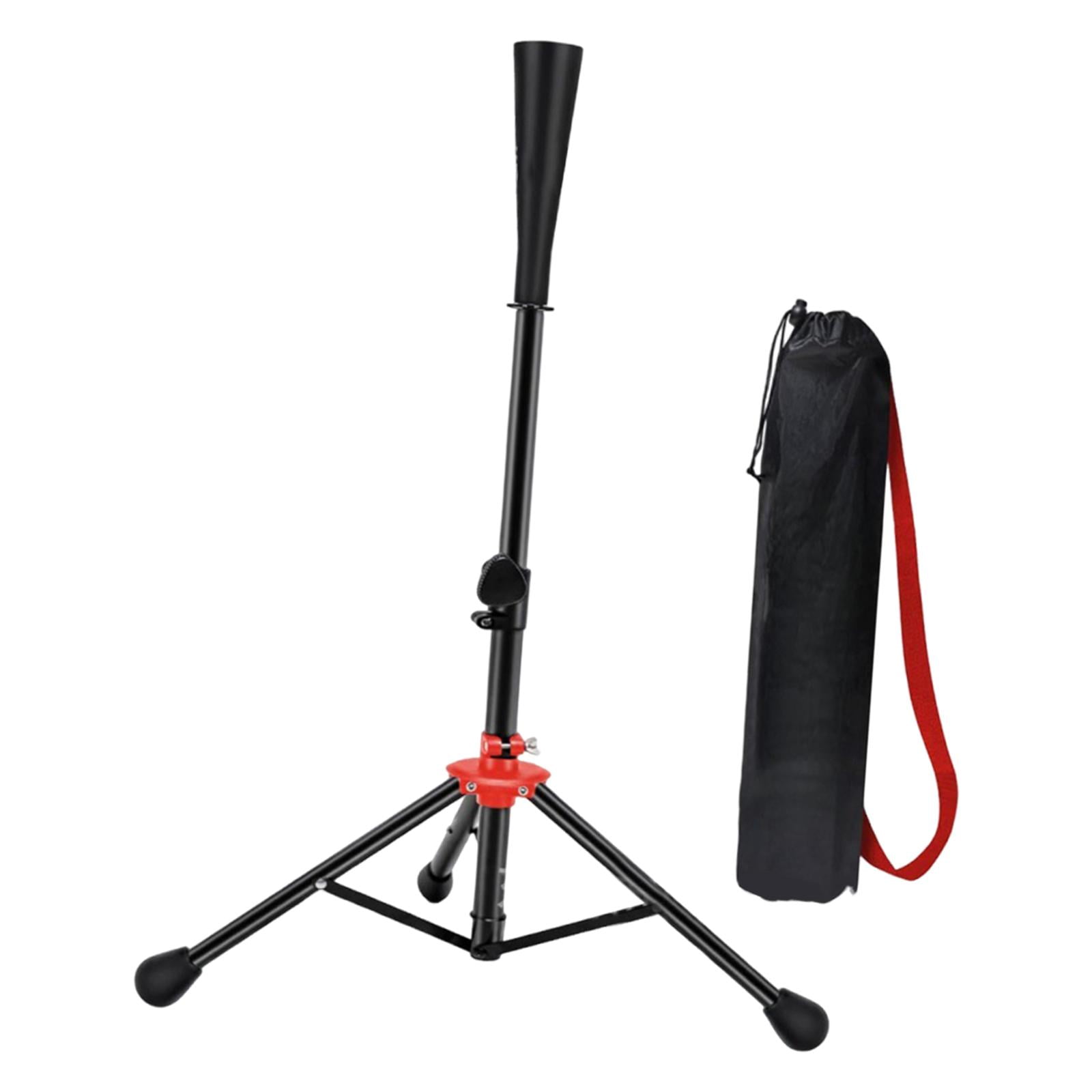funtasica Baseball Tee Training Stand Adjustable Portable Tripod Practical Rubber Iron Suitable for Indoor Outdoor Training, Initiation, And Leisure
