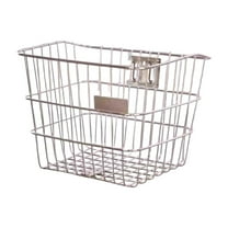 funtasica Bike Basket Front Handlebar Basket Stainless Steel Carry Pets Sturdy Sundries Carrying Storage Container for Bicycling Hiking C