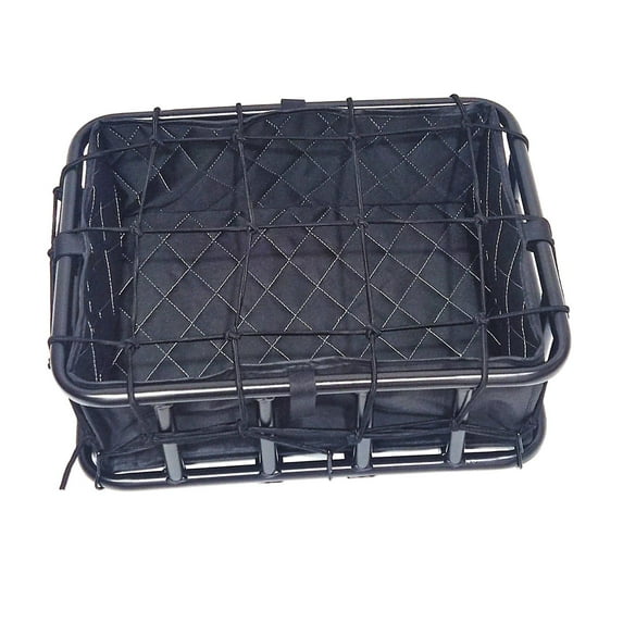 funtasica Bike Basket Rear Carrier Rack Accessory Waterproof Bicycle Seat Basket with Liner for Folding Bikes Adults Bikes Outdoor