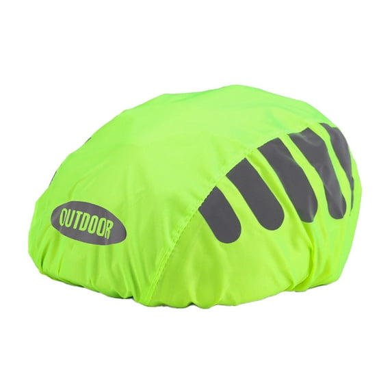 funtasica Bike Helmet Cover Helmet Rain Cover High Visibility Waterproof Snow Cover Protection Cover for Camping Outdoor Biking Green