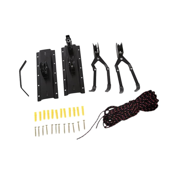 funtasica Bike Hoist Hoist Hanging Rack Organization Portable Ceiling Mount Hoists Cycling Accessories for Indoor Garage Canoes