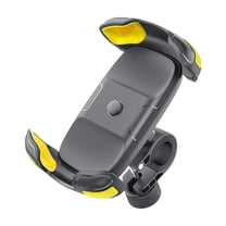 funtasica Bike Phone Mount Bike Mount Support Portable Sturdy 360 degree Rotation Phone Holder Bracket for Mountain Road Bikes Riding Yellow