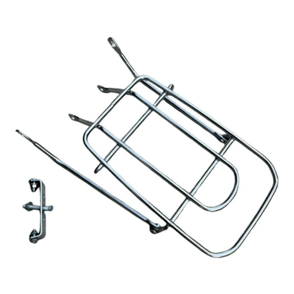 funtasica Bike Rear Rack Bike Cargo Carrier for Back of Bikes, Riding Equipment, Steel Solid Frame Rear Carrier Bikes Luggage Rack, 12 inch