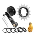 thumbnail image 1 of funtasica Bike Single Speed Conversion Set Regulator 20T Flywheel ,Bike Cassette Spacer Chain Stabilizer Chain Tensioner Black, 1 of 8