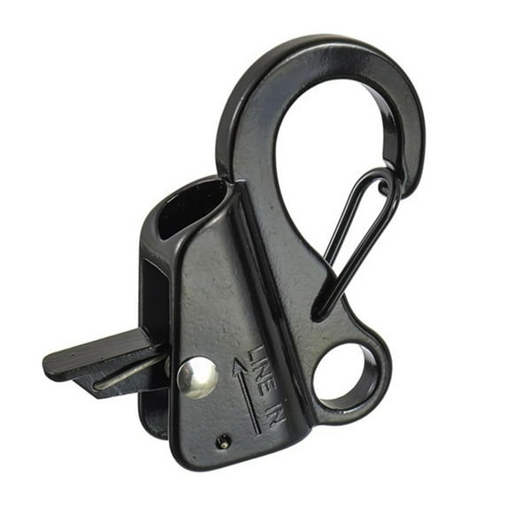 funtasica Boat Anchor Hook with Quick Release Accessories Stury Slide Hook Holds 8000 Pounds for Pontonkajak -docking -anchoring Equipment Black 0.375in