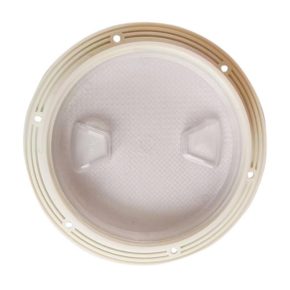 funtasica Boat Deck Plate Cover, Transparent, Heavy-Duty, Direct Replacement, Professional Inspection , Circular, for Boats, Ships, RVs 6 Inch