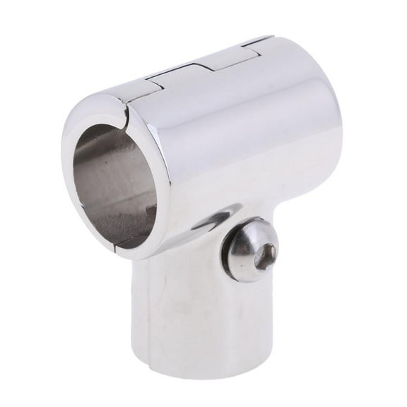 funtasica Boat Handrail Fittings 90 Degree T/Tee Hinged/Split , 1 Inch Pipe Hand Rail Tee, Marine 316 Stainless Steel
