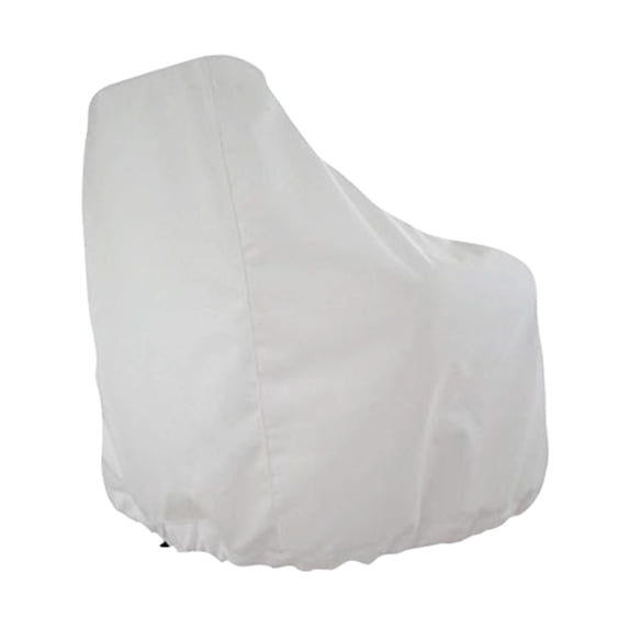 funtasica Boat Seat Cover, Oxford Fabric Helm Protective Cover, Outdoor 21D Waterproof Folding Boat Bench Seat Protective Durable , White