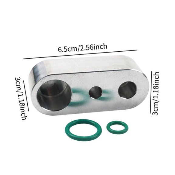 funtasica Car Rear Air Conditioning Line Block Off Kit Directly Replace High Performance Easy to Install for QX56 Auto Accessories