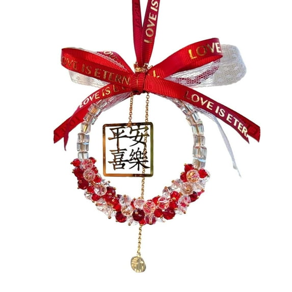 funtasica Car Rearview Mirror Pendant Auto Interior Dangle Universal New Year Gift Automotive Accessories Lucky Car Hanging Decoration