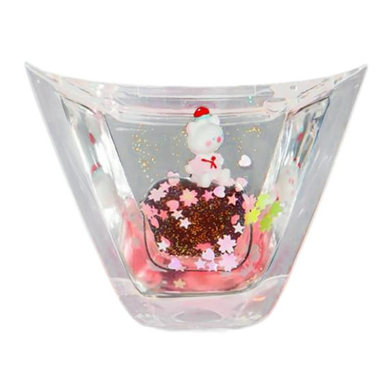 funtasica Car Steering Wheel Sticker Car Interior Decor Acrylic Ornament Charm Easy to Install for Men Women Stylish Decorative Sticker Clear Pink