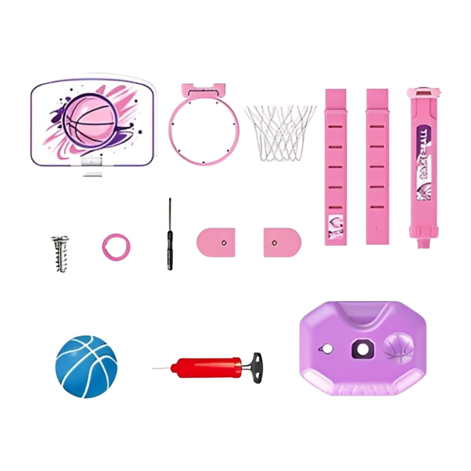 funtasica Children's Basketball Hoop, Basketball Stand, Outdoor Basketball Toys, Competition, Birthday Gifts, Basket, Goal, Indoor And Outdoor Sports Toys Pink