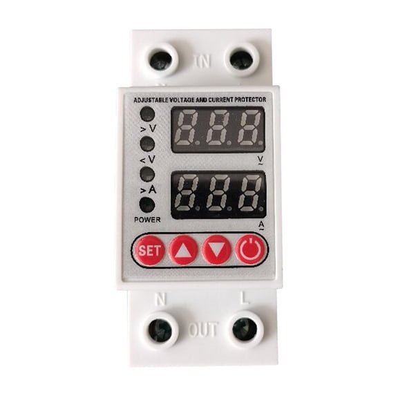 funtasica Current Protector Protection Ammeter High Performance Output Stabilizer for Home Appliance