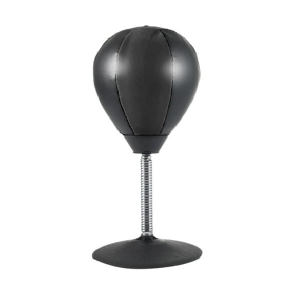 funtasica Desktop Punching Bag Speed Ball Boxing with Inflator Hitting Equipment Sports Mma with Suction Base Punch Ball Kickboxing Bag Black Adults