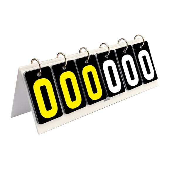 funtasica Digital Score Counter, Manual Scorecards, Competition Tabletop Score Counter for Sports, Baseball, Basketball, Football