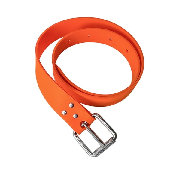 funtasica Diving Weight Belt Adjustable Silicone Scuba Buckle Quick Release Stainless Steel Professional Accessories Portable Durability Suitable for Freediving Orange