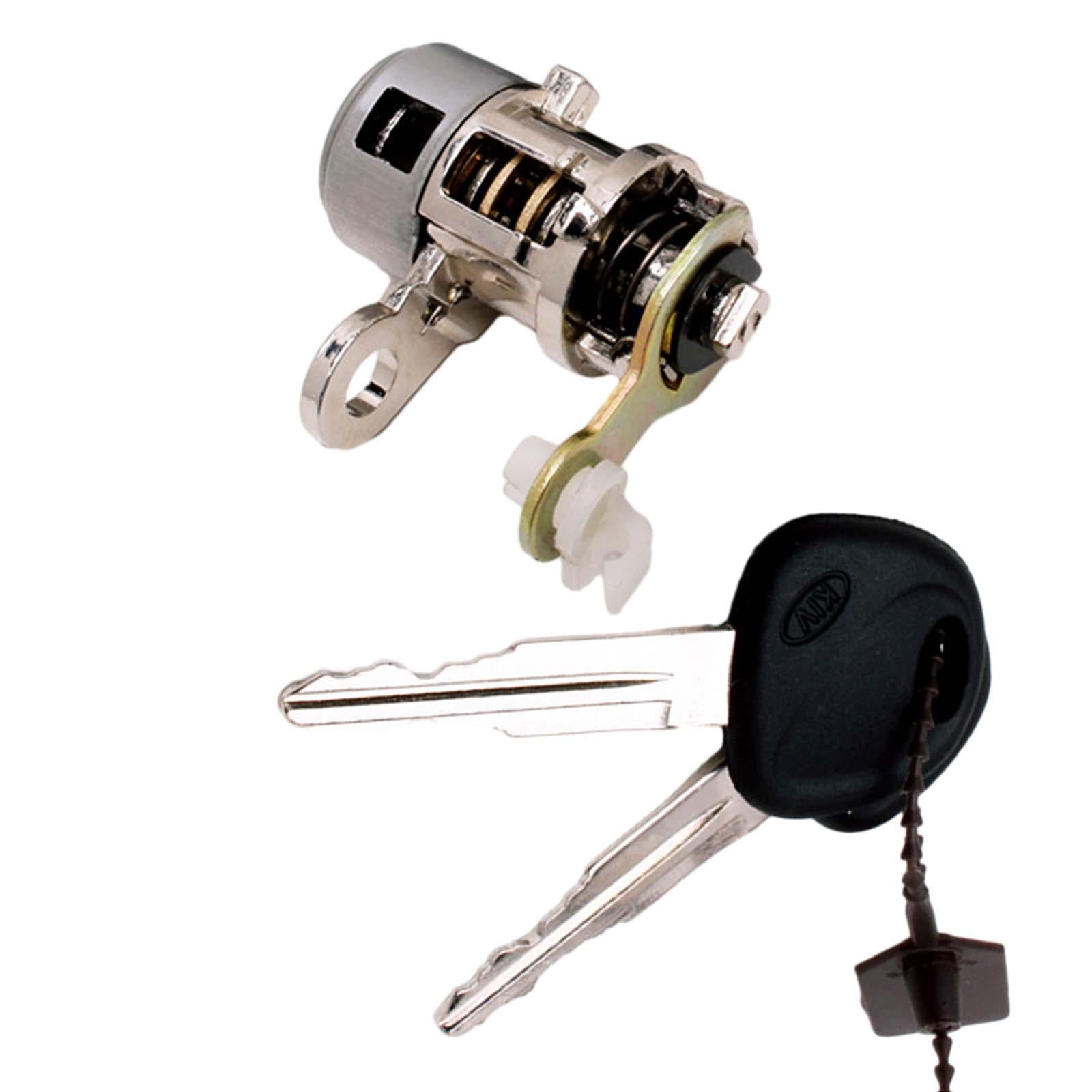 funtasica Door Lock Cylinder Cars Door Lock with 2 Keys Replacement Weatherproof Accessories Cars Easy Installation Car Side Door Lock