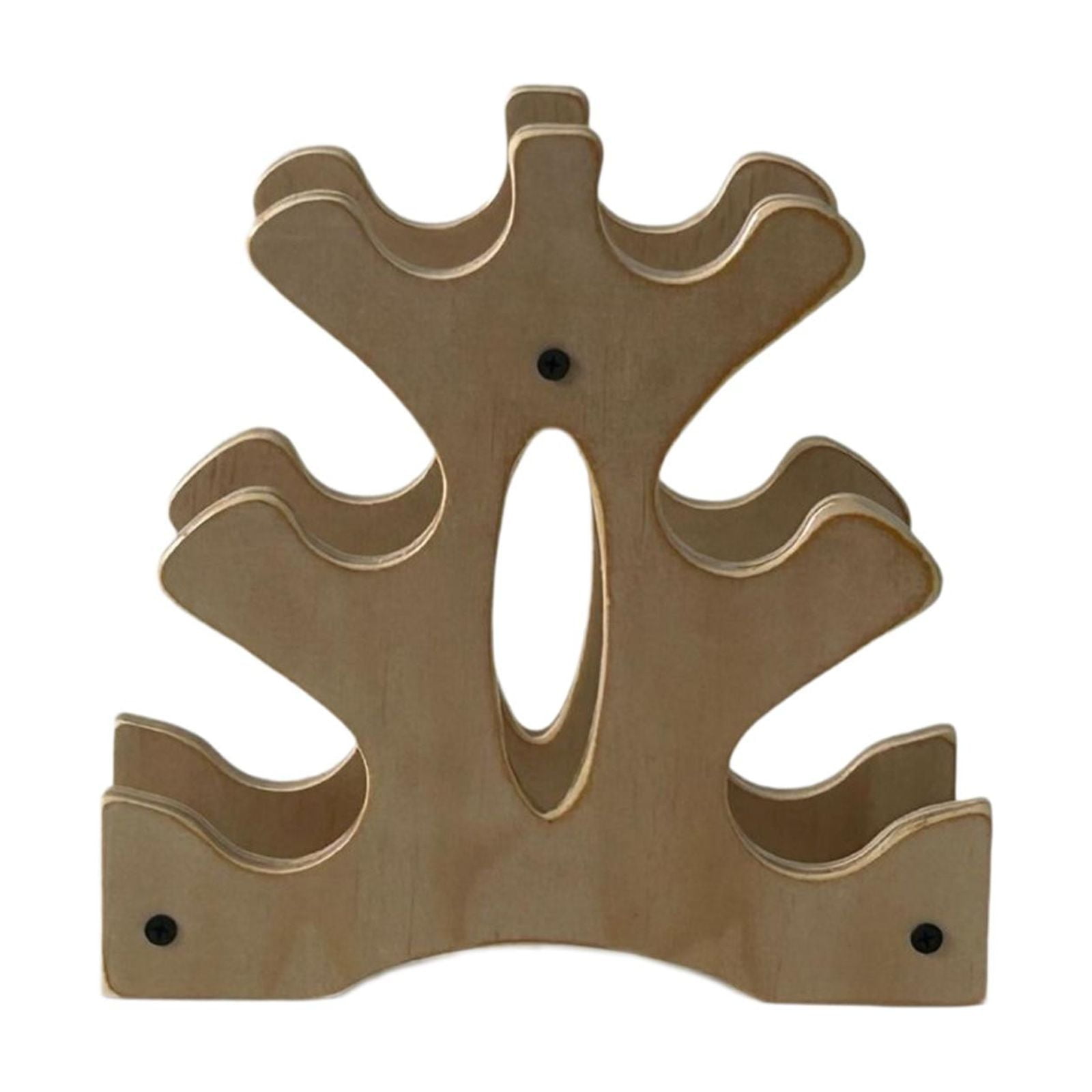 funtasica Dumbbell Rack 3 Layers Bracket Wood Dumbbell Weight Stand Stable A Frame Weight Holder for Fitness Full Body Workout Exercise