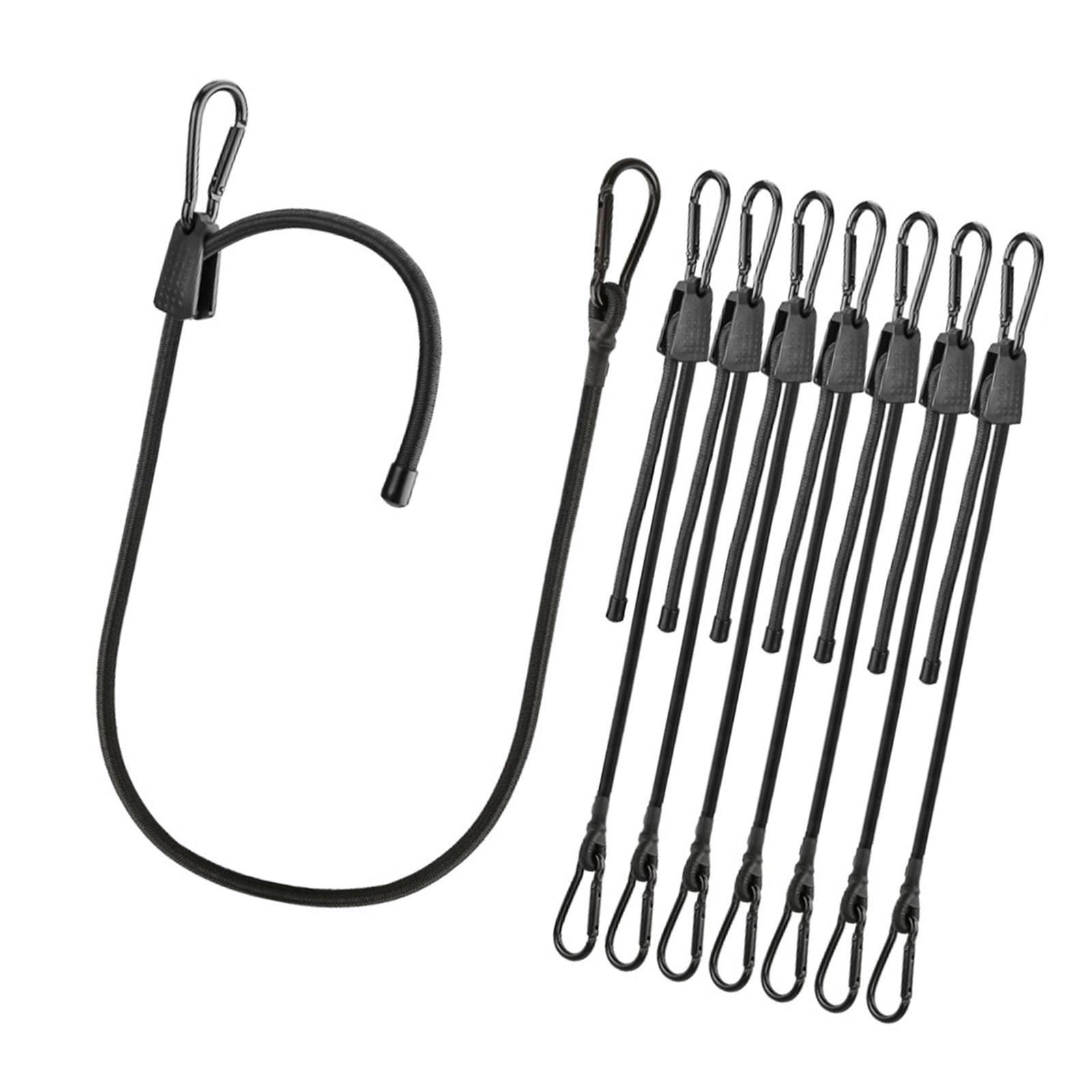 funtasica Elastic Rope Stretchable Rope Kit Bungee Jumping with Hooks Elastic Band Antigravity Adjustable Bungee Cord Hooks Heavy Duty 8PCS