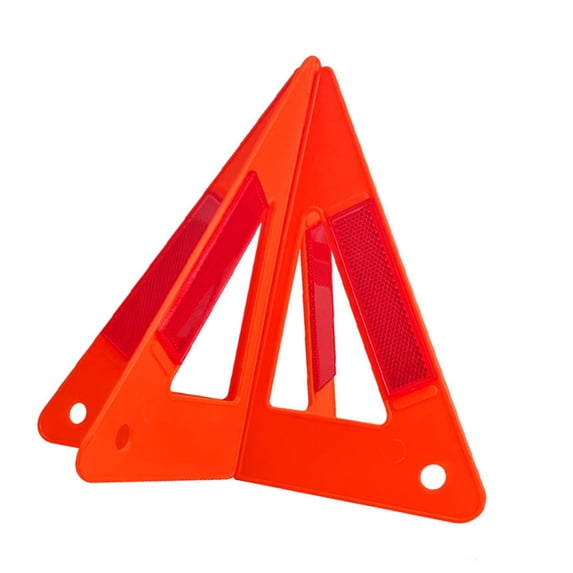 funtasica Emergency Warning Triangle Emergency Triangle Supplies Enmergency Practical Foldable Reflective for Vehicle Car Roadside