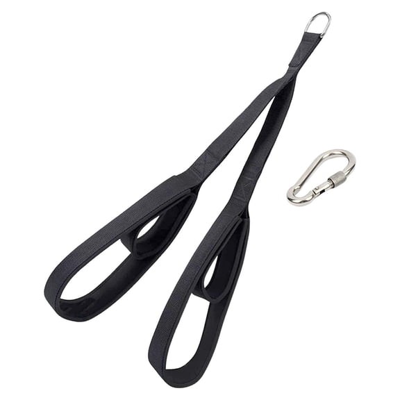 funtasica Ergonomic Tricep Bicep Strap Cable Machine Crunches for Push Downs Attachment Cable Heavy Duty Workout Fitness Triceps Rope Pull Down Handle