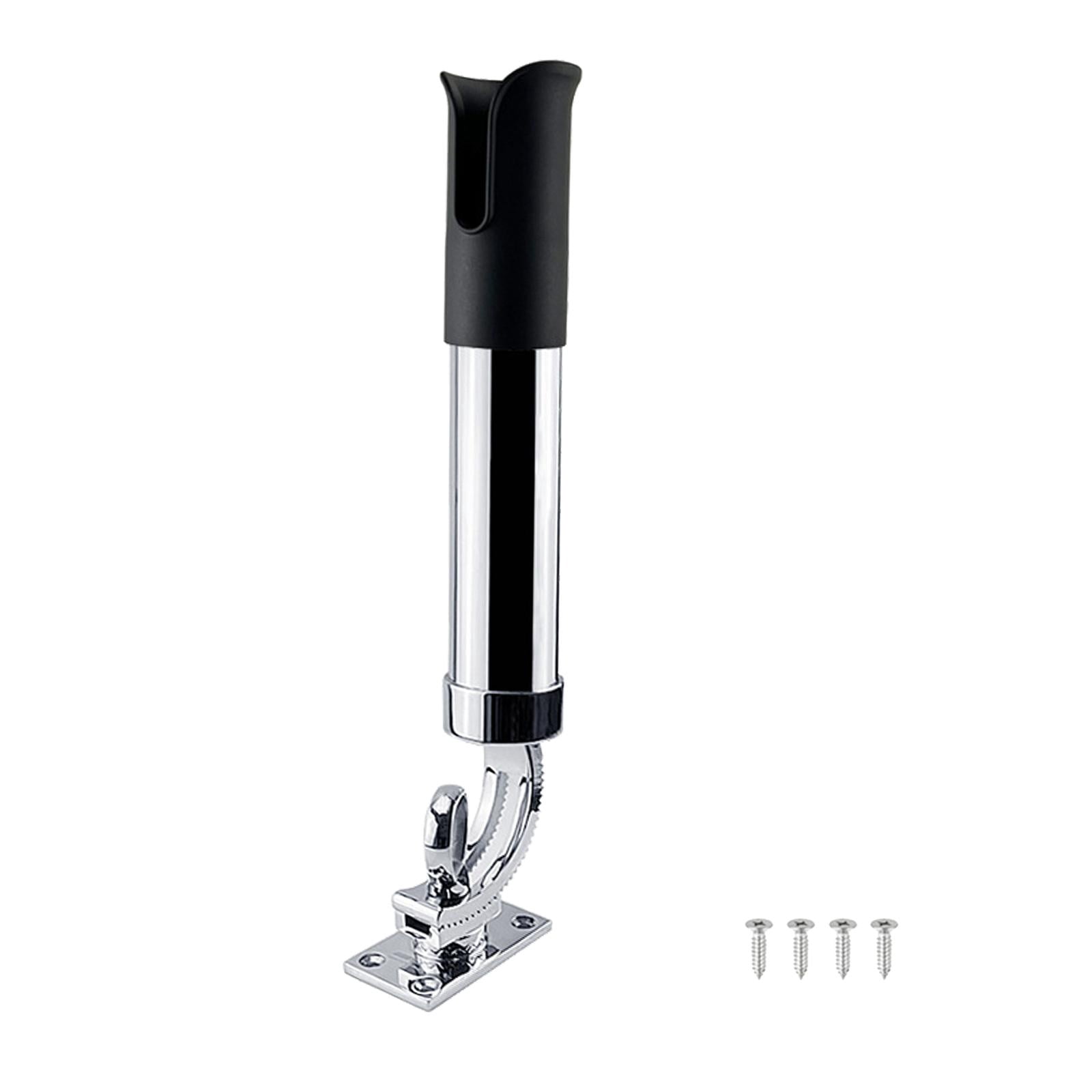 funtasica Fishing Rod Rack Holder, 316 Stainless Steel ,360 Degree, Adjustable ,Fit For Marine Boat Kayak Yacht Fishing Accessories - with with Black Cover