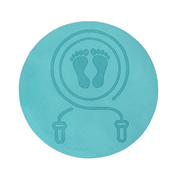funtasica Fitness jumpping rope Mat Shock Absorption Workout Mats Floor Protection Antiskid Sound Insulation Indoor Outdoor Rope Jumping Skipping Mat , indigo
