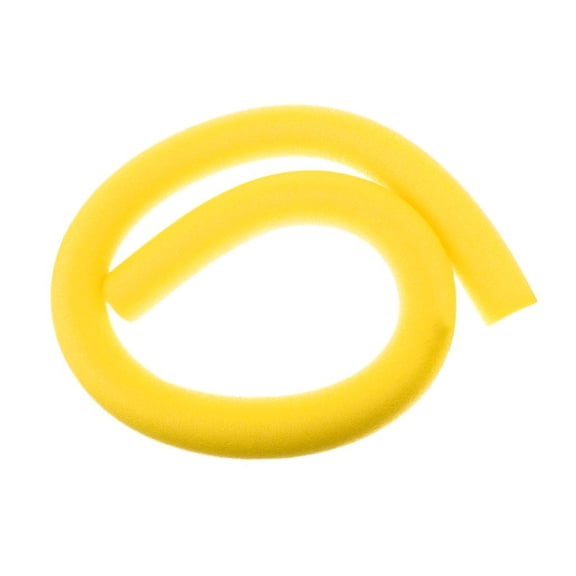 funtasica Flexible Swimming Noodle, Long Floating Aid Thick Foam Tube Decal Sticker Rope - Yellow