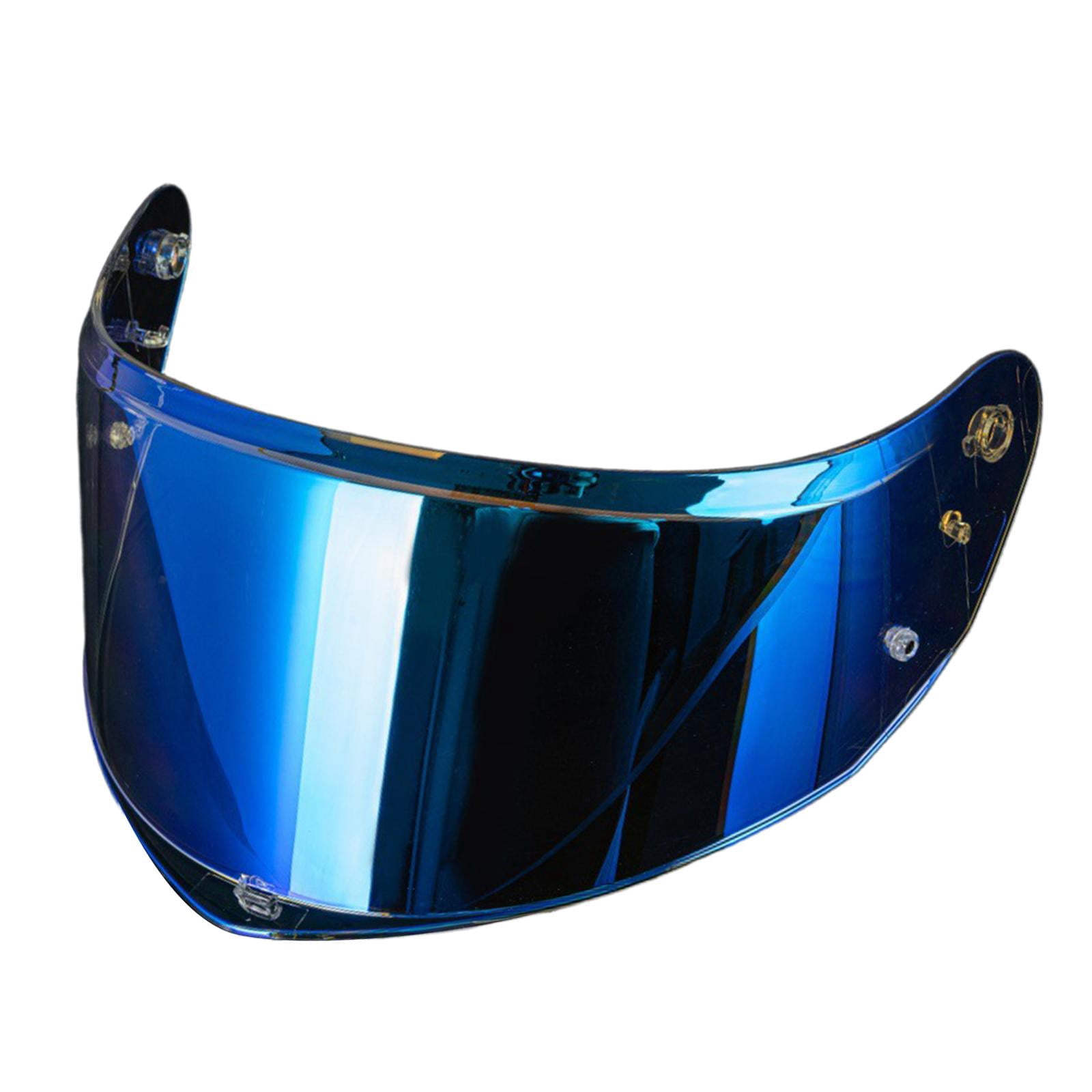 funtasica Full Face Helmet Visor Helmet Anti Scratch PC Easy Installation Replace Part Wind for Ff808 Aurora Blue