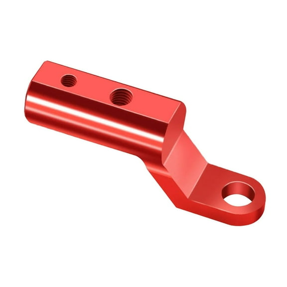 funtasica Generic Motorcycle Mirror Mount Extender Handlebar Extender Accessories Aluminium Alloy for External Headlights Red