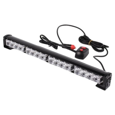 funtasica Generic Roof Strobe Light Bar Emergency Light Hazard Warning Light Bar for Snow Plow Trucks Construction Vehicles Red Blue Light