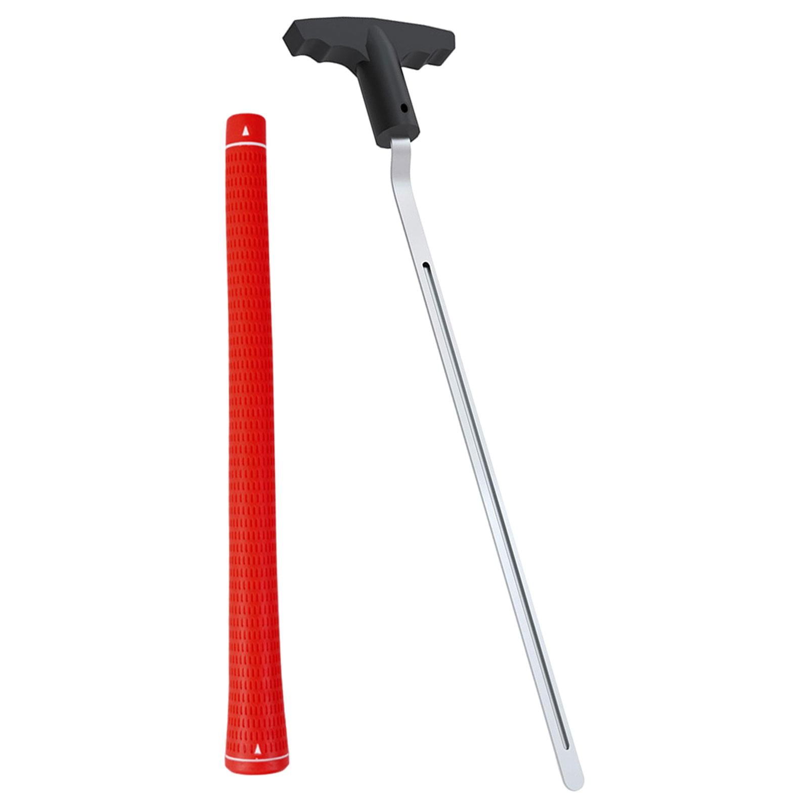 funtasica Golf Grip Removal Tool, Golf Accessories V Groove Grip Remover Saver 11" Sturdy Portable Easy to Use Grip Repair for Golfing Red