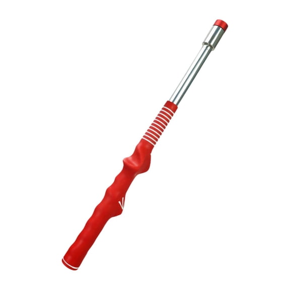 funtasica Golf Swing Trainer, Golf Equipment, Non-slip Golf Swing Training Device, Golf Swing Practice Stick for Improved Rhythm Flexibility Red