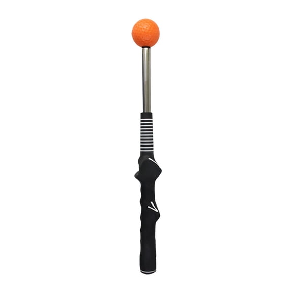 funtasica Golf Swing Trainer Telescopic Warm up Stick Lightweight Outdoor Golf Trainer Training Aid Alignment Stick for Flexibility , Black Orange