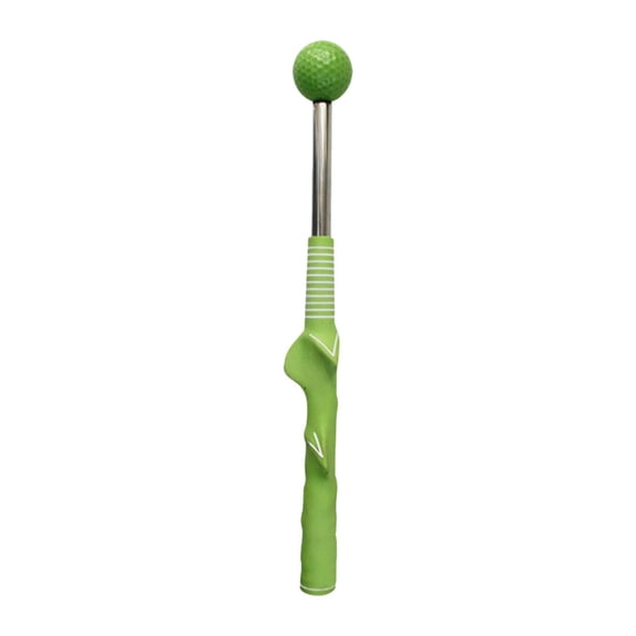 funtasica Golf Swing Trainer Telescopic Warm up Stick Lightweight Outdoor Golf Trainer Training Aid Alignment Stick for Flexibility , Green