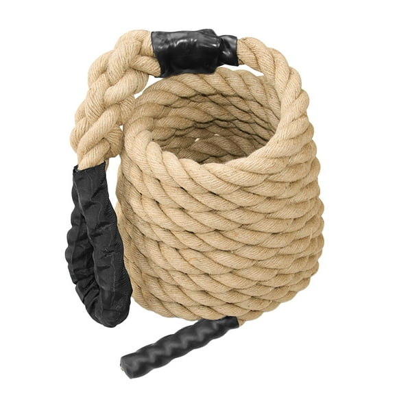 funtasica Gym Climbing Rope Fitness Rope Professional Heavy 1.5'' in Diameter Jute Rope Workout Rope for Exercise Indoor Outdoor Sports 3 Meters